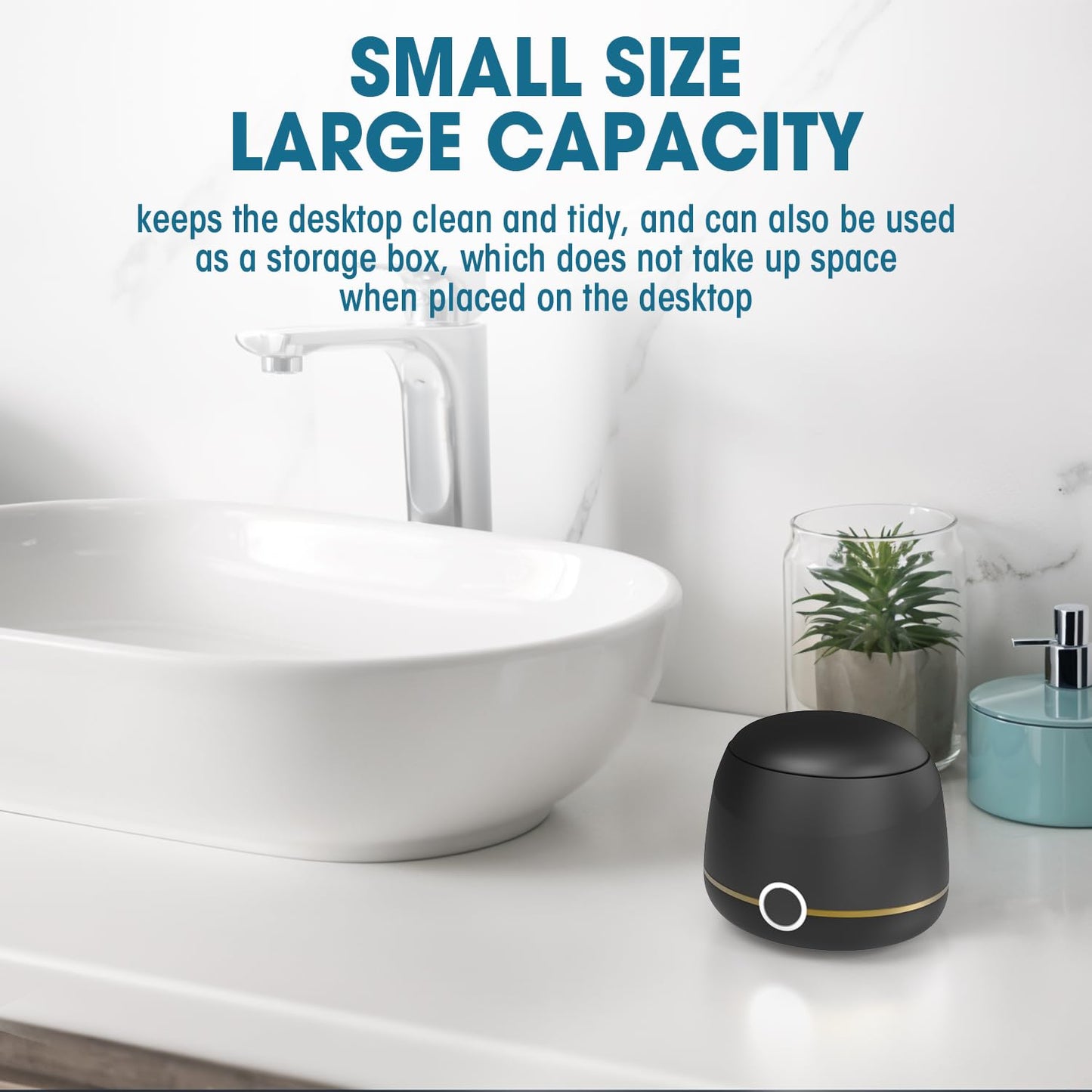 Nicwell 200ml Ultrasonic Retainer Cleaner — 45kHz Digital Timer Cleaning Pod