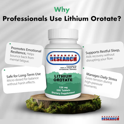 NCI Lithium Orotate 5mg – 200 Count | Lab Tested, Non-GMO, Gluten Free, Vegan Friendly