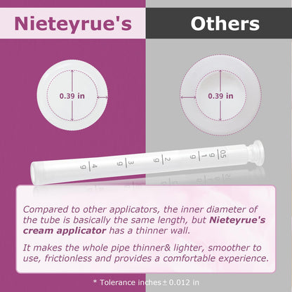 Nieteyrue Disposable Vaginal Applicators with Dosage Markings – 20 Pack