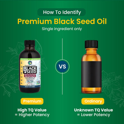 Amazing Herbs Premium Black Seed Oil - Cold Pressed Nigella Sativa | Digestive Health & Immune Support (4 oz)