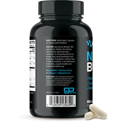 Night Burn Keto BHB Exogenous Ketones – Capsimax & Melatonin (60 Count)