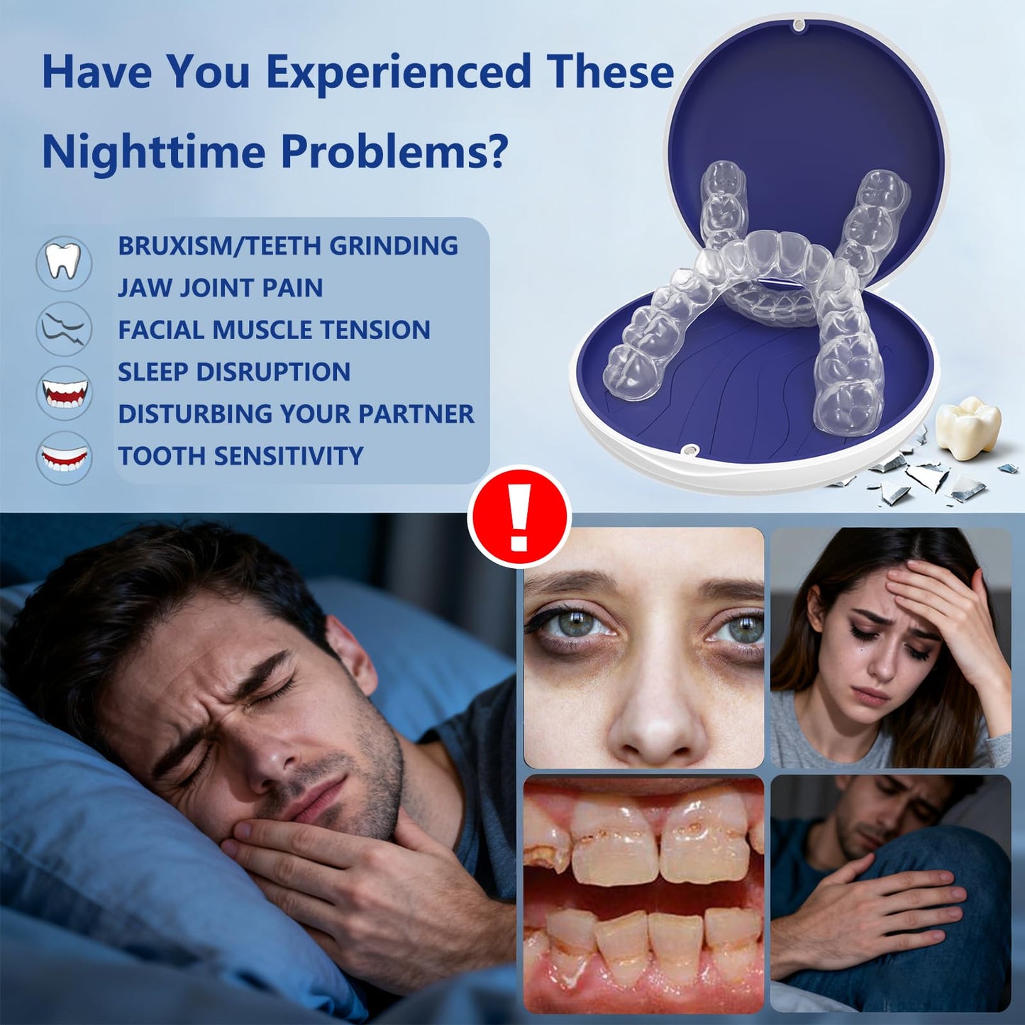Custom Night Guard for Bruxism & Grinding – BPA-Free Mouthguard with Mold Kit