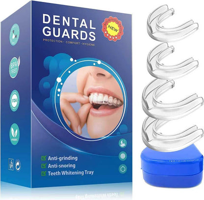 4 Pack Night Guards for Teeth Grinding - Sleep Mouth Guard for Teeth Clenching