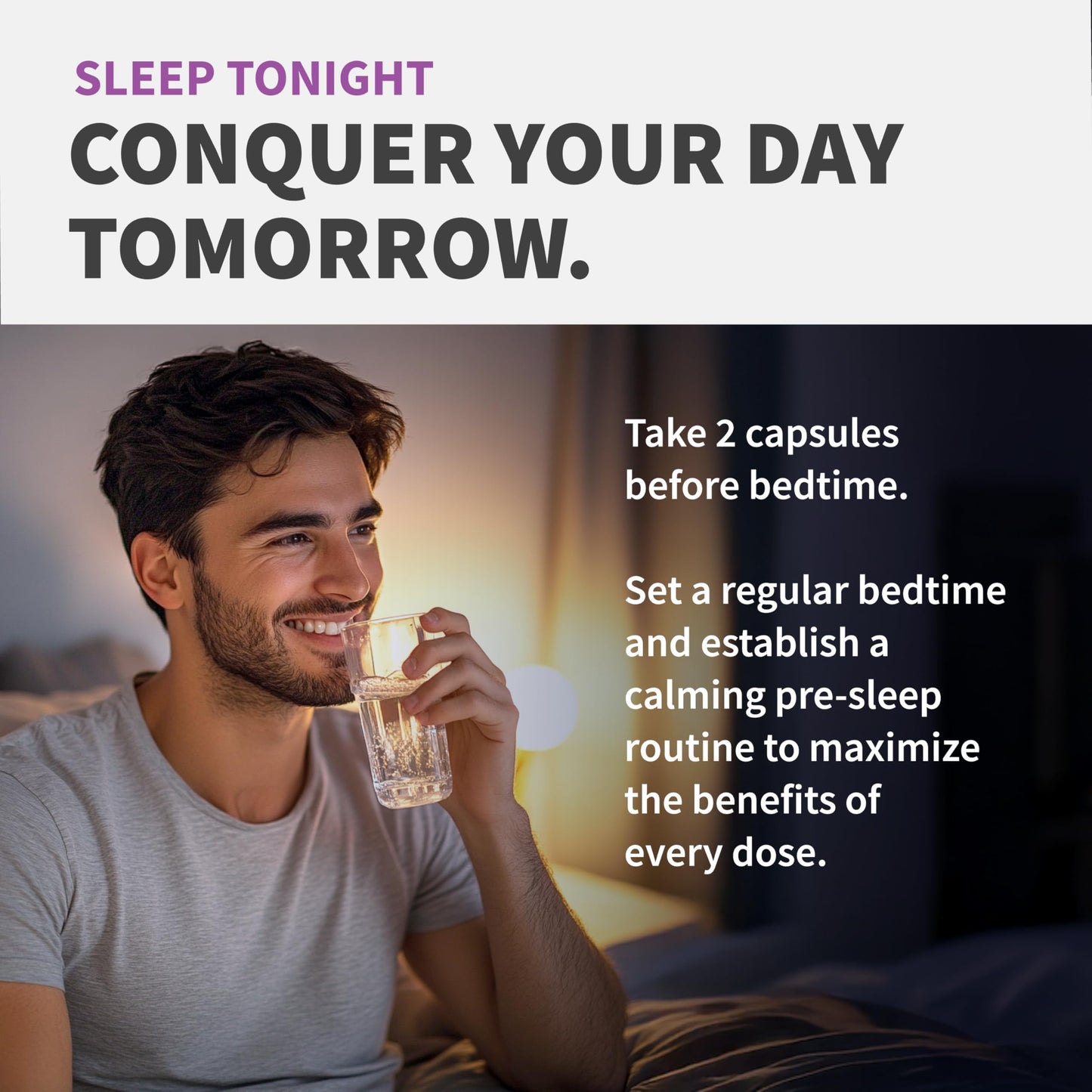 12-in-1 Melatonin Sleep Capsules – Sleep Aid with 5mg Melatonin + 500mg Magnesium Glycinate (90ct)