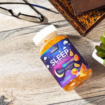 Sleep Gummies 6mg - Sugar Free Melatonin Orange Gummy for Adults & Kids | 120 Gummies