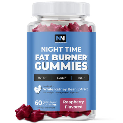Night Time Fat Burner Gummies - Sleep Support & Metabolism Boost | 60ct