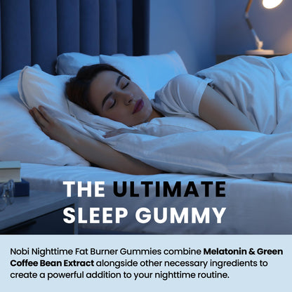 Night Time Fat Burner Gummies - Sleep Support & Metabolism Boost | 60ct