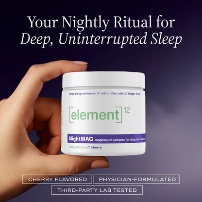 ELEMENT12 NightMAG Magnesium Complex, Sixty Gummies | Cherry