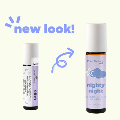 Plant Therapy KidSafe Nighty Night Essential Oil Blend for Sleep 10 mL Roll-On | 100% Pure, Therapeutic Grade