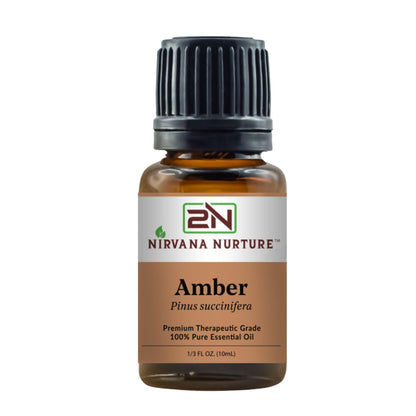 Nirvana Nurture Amber Essential Oil – 100% Pure, Premium Therapeutic Grade, Undiluted