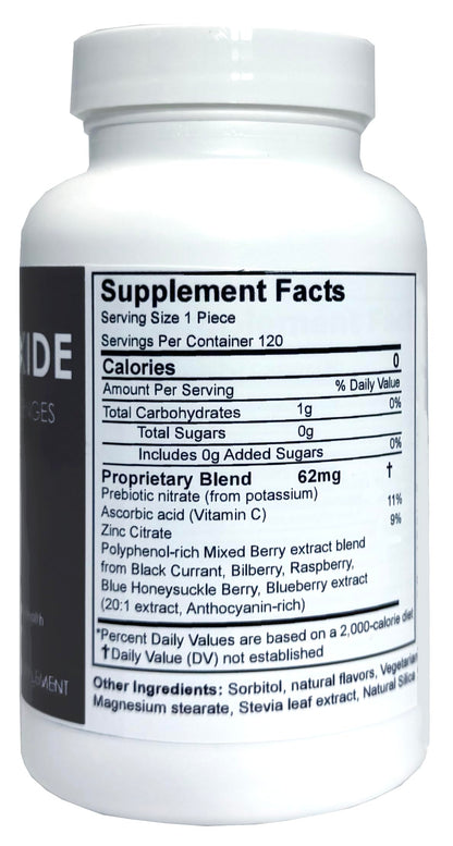 Nitric Oxide Lozenges 120 Count – Supports Blood Pressure, Circulation & Vascular Health