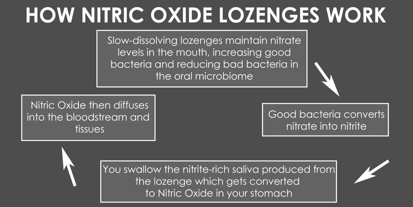 Nitric Oxide Lozenges 120 Count – Supports Blood Pressure, Circulation & Vascular Health