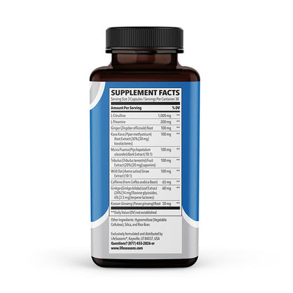 LifeSeasons Nitro-T – Men’s Performance Support Supplement | Boost Stamina, Energy & Circulation