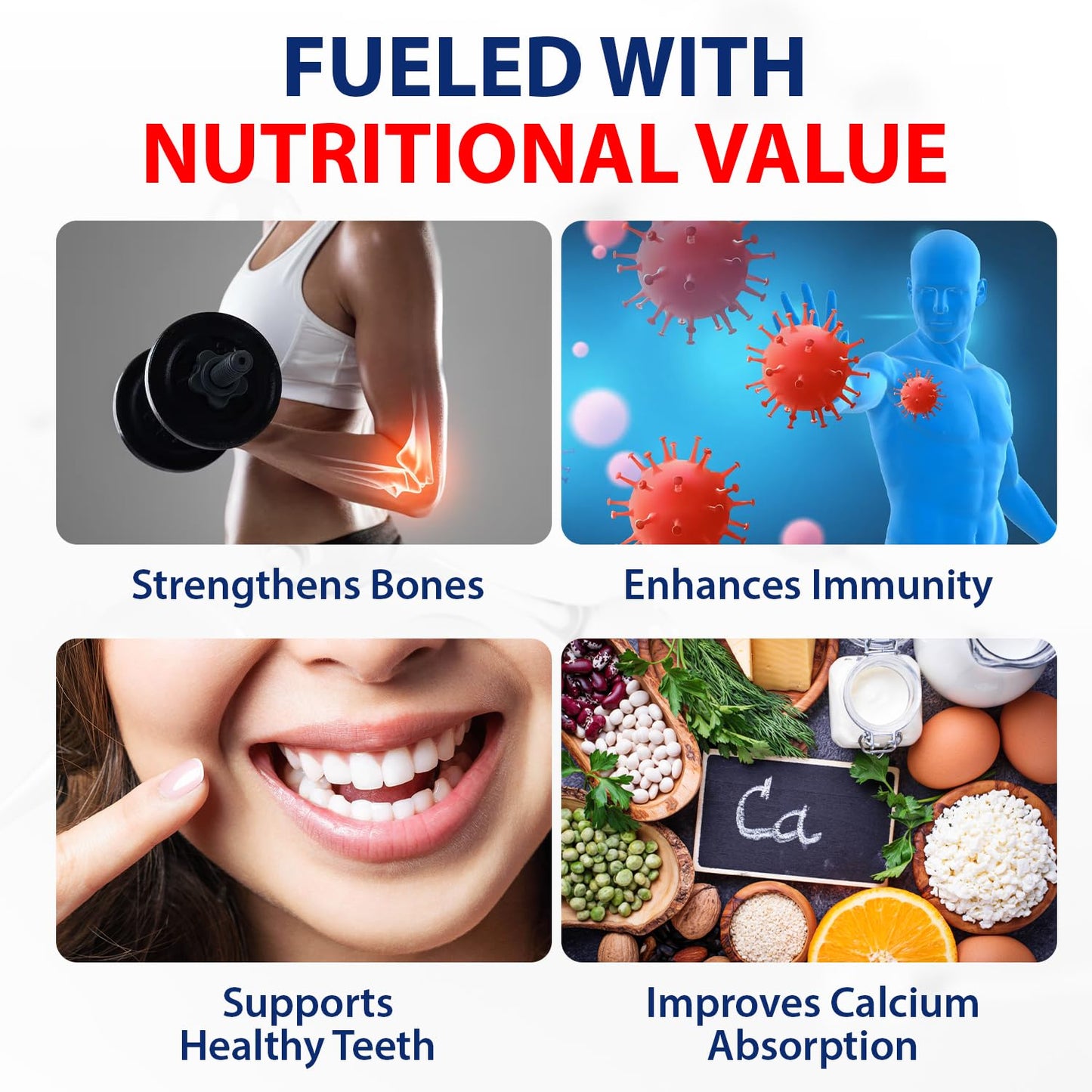Nivagen Vitamin D3 50,000 IU Weekly Dose – 100 Capsules | Made in USA
