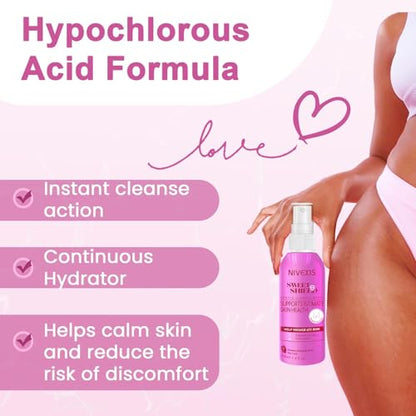 Nivexis Feminine Intimate Skin Spray – pH-Balanced, Hypoallergenic Vaginal Hygiene (4 fl oz)