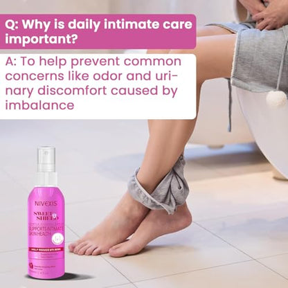 Nivexis Feminine Intimate Skin Spray – pH-Balanced, Hypoallergenic Vaginal Hygiene (4 fl oz)