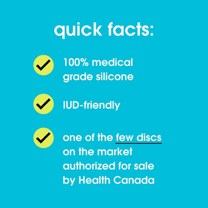 nixit Menstrual Disc | Ultra-Soft Medical-Grade Silicone | Reusable | Holds 2X Period Cup or 6 Tampons | 12-Hour Protection | Light & Heavy Flow | Menstrual Cup, Pad & Tampon Alternative