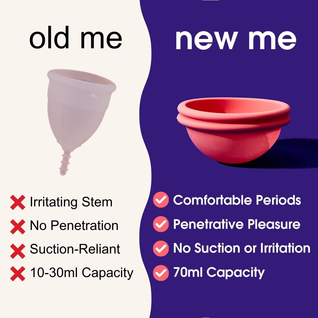 nixit Menstrual Disc | Ultra-Soft Medical-Grade Silicone | Reusable | Holds 2X Period Cup or 6 Tampons | 12-Hour Protection | Light & Heavy Flow | Menstrual Cup, Pad & Tampon Alternative