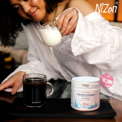 Nizen Marine Collagen PURE Powder – Unflavored, Non-Clumping, 5.29oz, Made in Japan