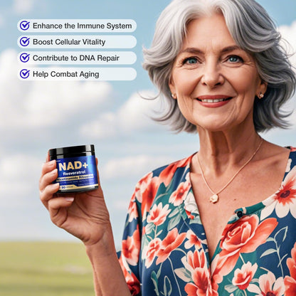 NLMUBR LUCKSIT NAD Supplement – NAD Nicotinamide Riboside 900mg, Liposomal NAD, Resveratrol & Quercetin for Energy, Anti-Aging, Brain & Muscle