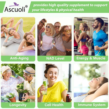 99% Ultra Purity NMN 500mg + Trans-Resveratrol 600mg - 1150mg NMN Resveratrol Supplement | 3-in-1 Formula | 60 Caps