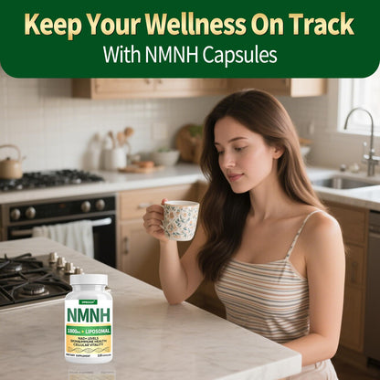 NMNH 1000mg NAD+ Support | Liposomal Resveratrol & NR | Vegan