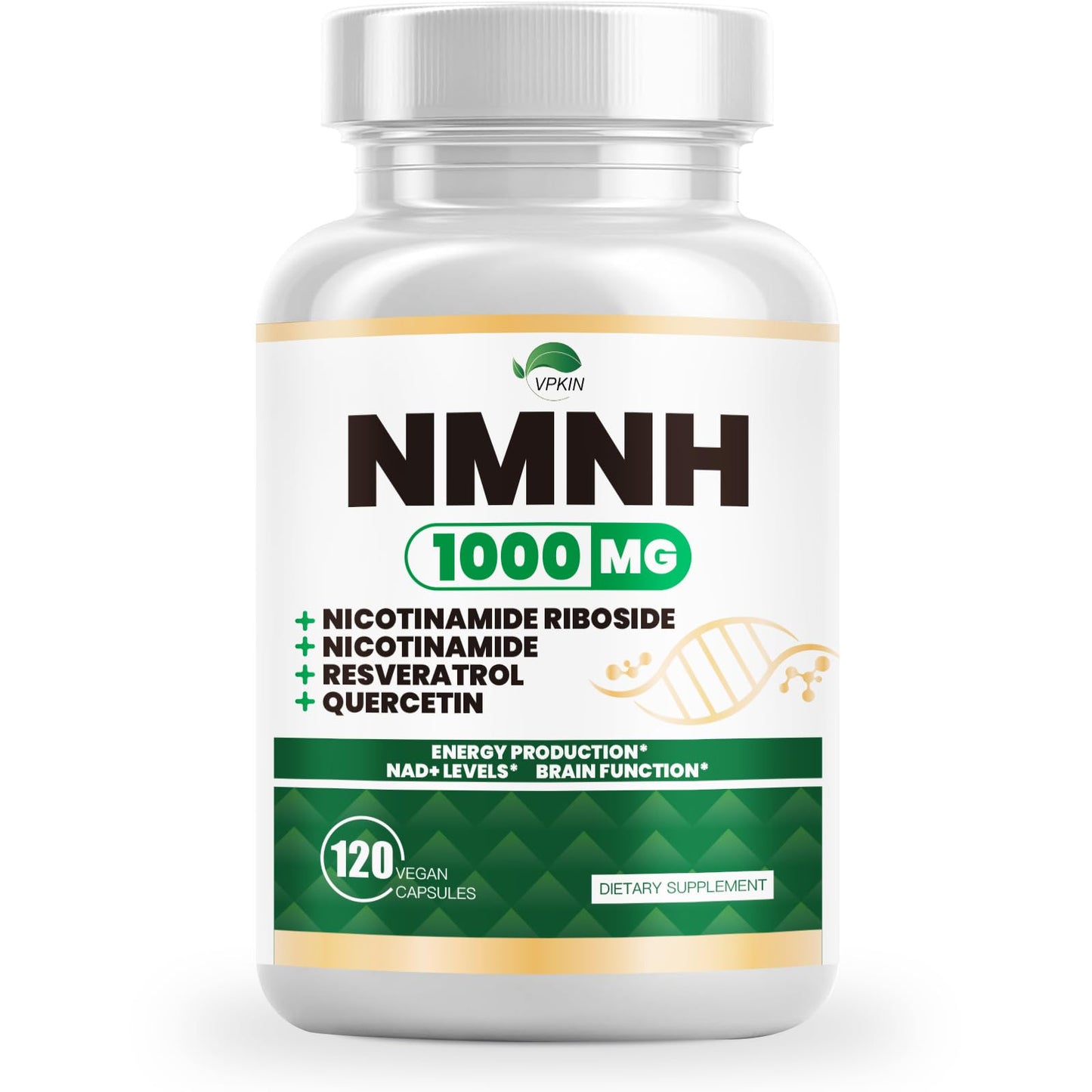 NMNH (Dihydronicotinamide Mononucleotide) NMNH 1000mg - NAD+ Support, Energy & Focus, 120 Capsules