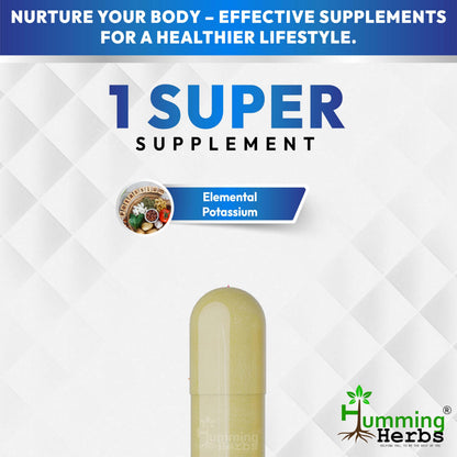 Potassium Citrate 800mg – 150 Vegan Capsules | Daily Electrolyte & Mineral Support | No Additives | Non-GMO