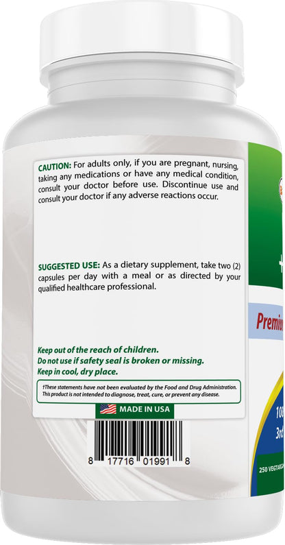 Best Naturals Parsley & Garlic 1000 mg – 250 Veg Capsules, Gluten Free, Non-GMO