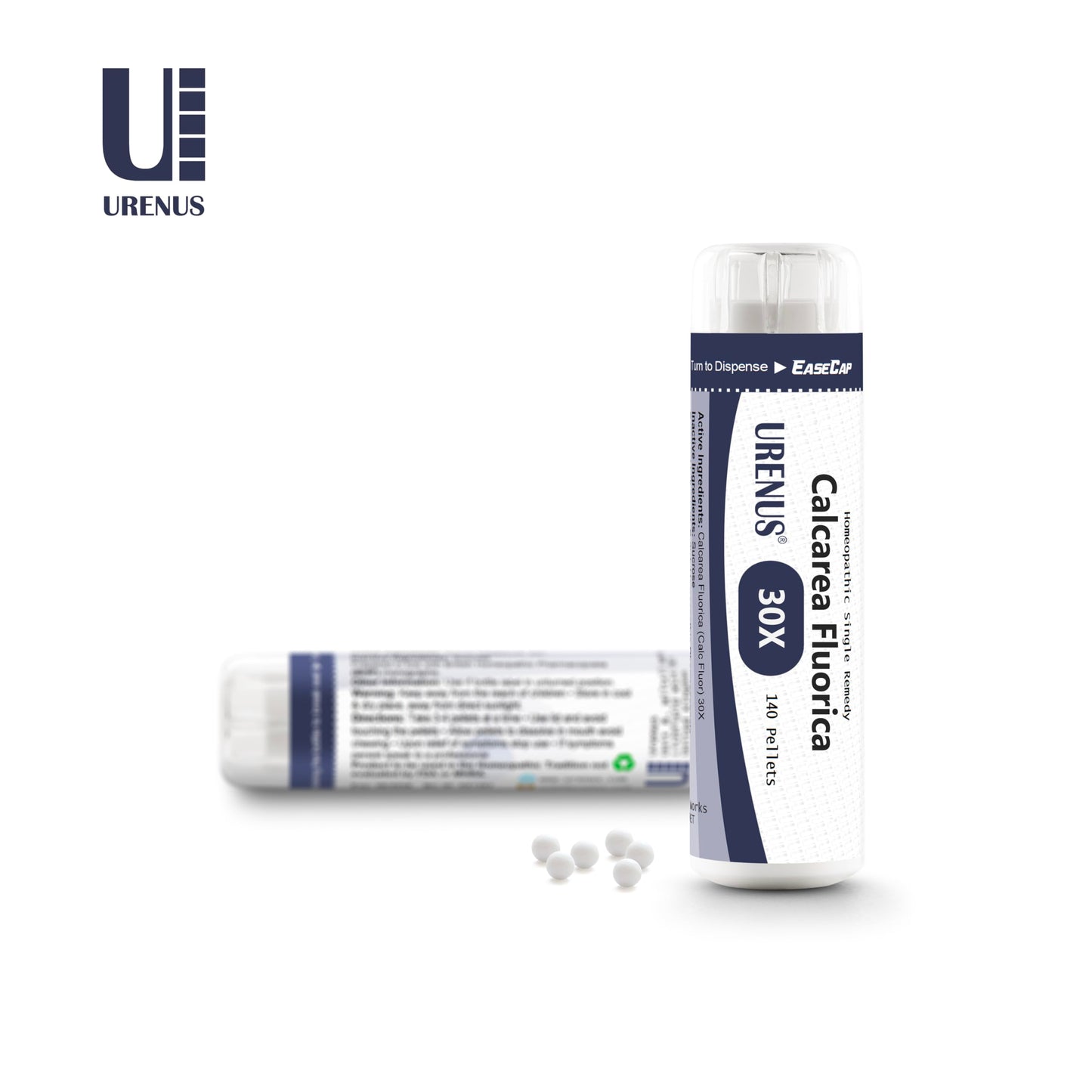Cell Salt No. 1 Calcarea Fluorica (Calc Fluor) 30X Homeopathic Remedy 140 Pellets - EaseCap