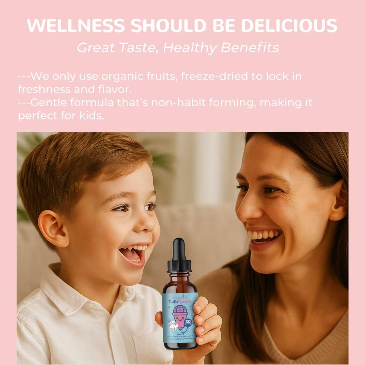 JerlyMush Zeolite Detox for Kids – 3-in-1 Heavy Metal Detox Drops
