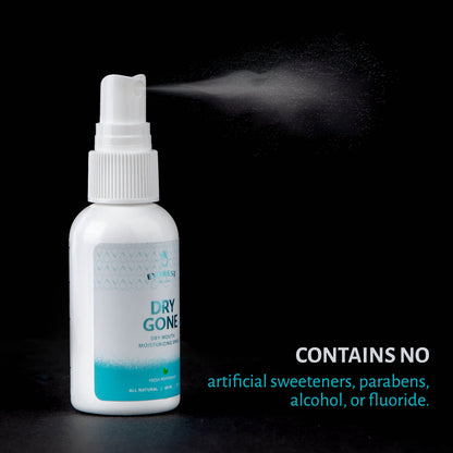 Natural Dry Mouth Spray with Xylitol – Dry Gone Throat Moisturizer (2 oz)