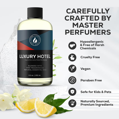 Aroma Country Ritzy Luxury Hotel Diffuser Oil – Gardenia & Amber Scent, 8.5 Fl Oz
