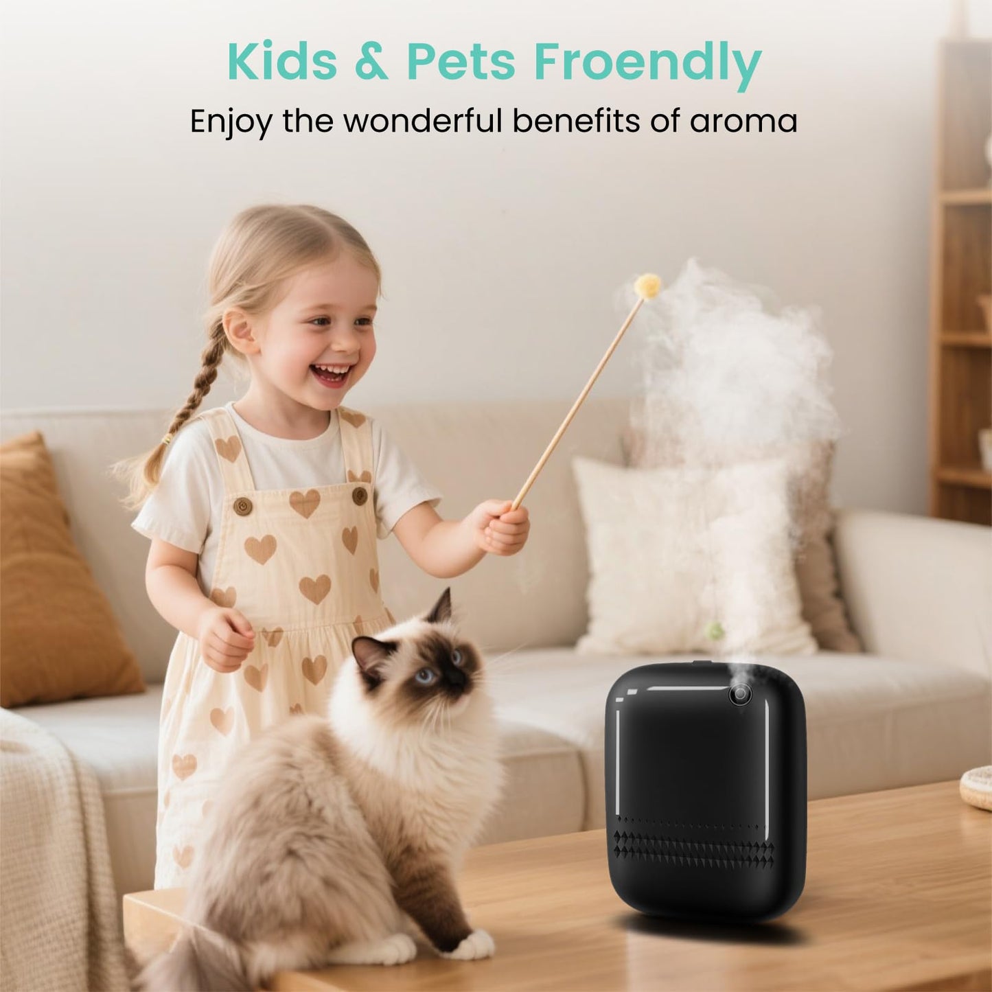 2025 Upgraded Bluetooth Smart Scent Air Diffuser – 2000 Sq Ft Coverage, 400ml Capacity, Waterless HVAC Diffuser (No Essential Oils)