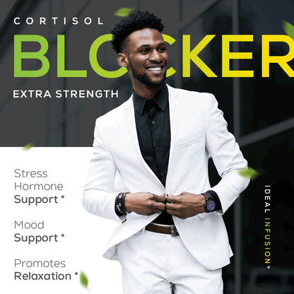 Cortisol Blocker & Mood Support – 60 Servings (Vegan) | Astragalus, Ashwagandha & Passion Flower
