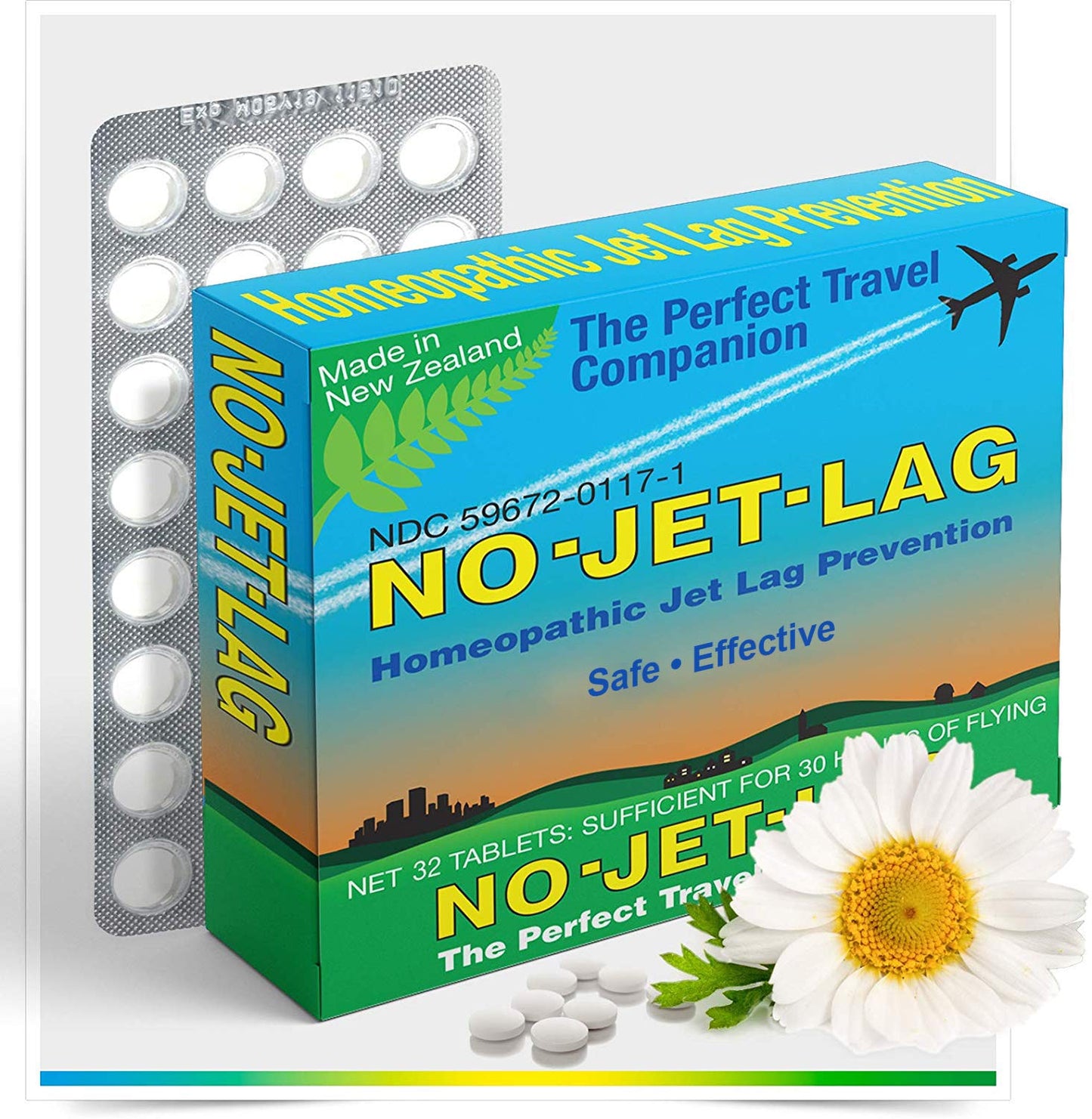 No Jet Lag Homeopathic Remedy – Miers Laboratories, 32 Chewables