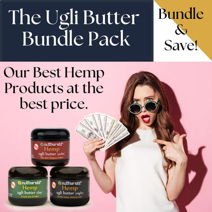 Naturulz Ugli Butter 3-Piece Bundle: Day, Night & Pulse Topicals