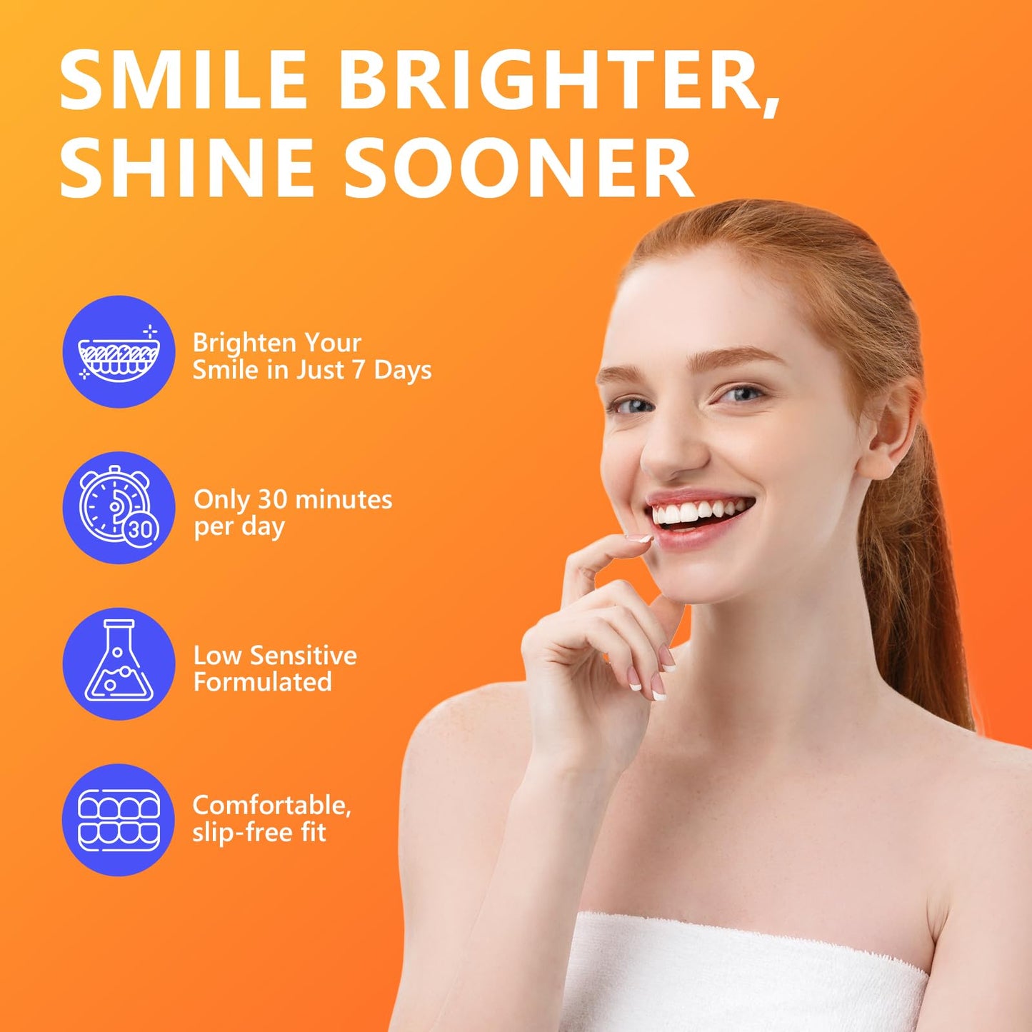 Teeth Whitening Strips – 84 Strips (42 Treatments) Enamel-Safe Mint