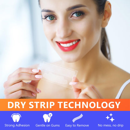 Teeth Whitening Strips – 84 Strips (42 Treatments) Enamel-Safe Mint