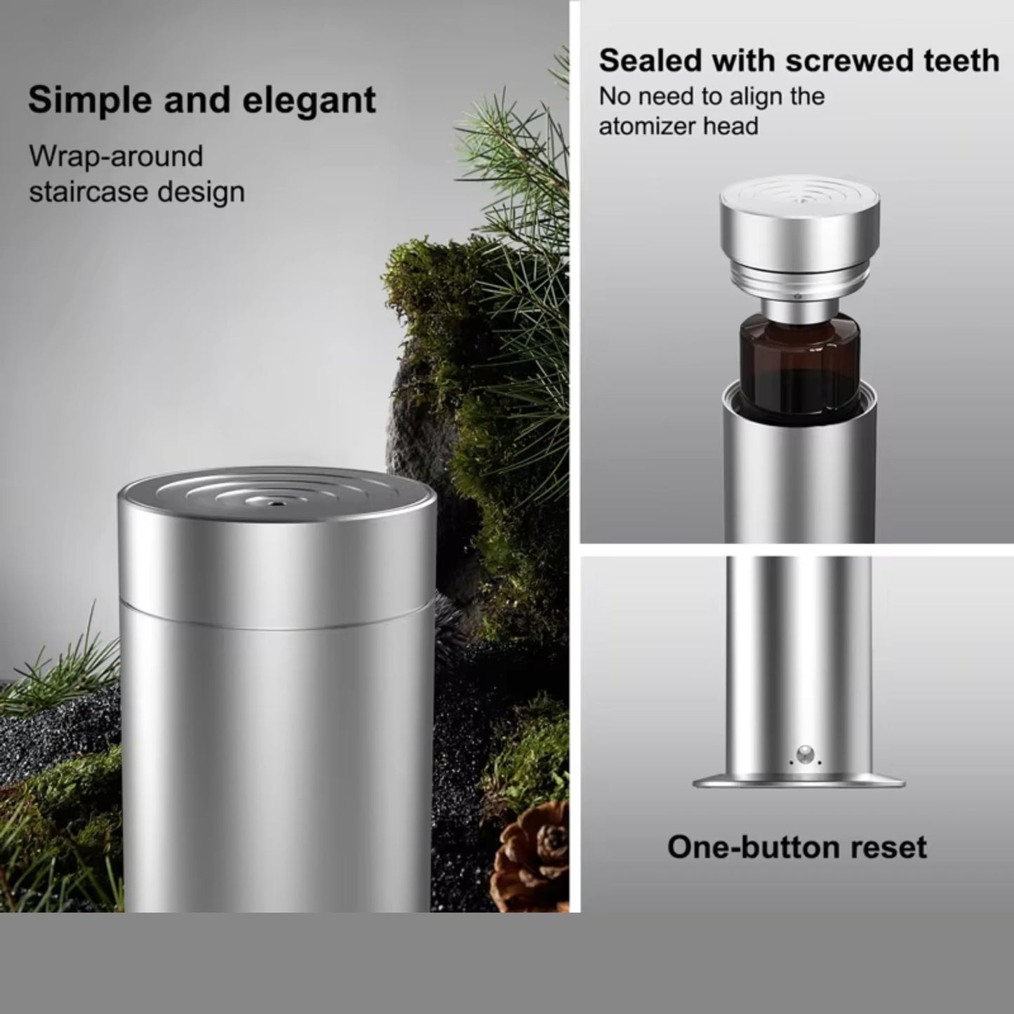 Electric Waterless Diffuser Starter Kit – 1000 sq ft Coverage + 5 Oils