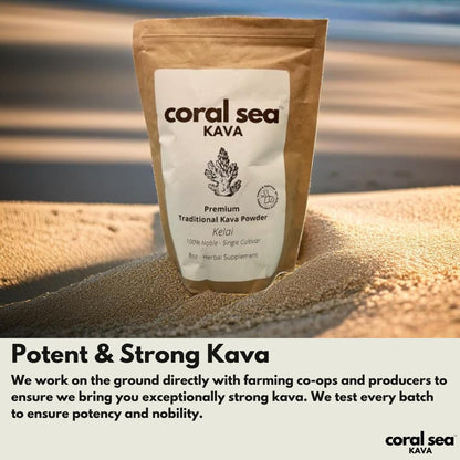 Kava Powder Noble Kava Root – Vanuatu 8oz | Calming, Ceremonial Pacific Tradition