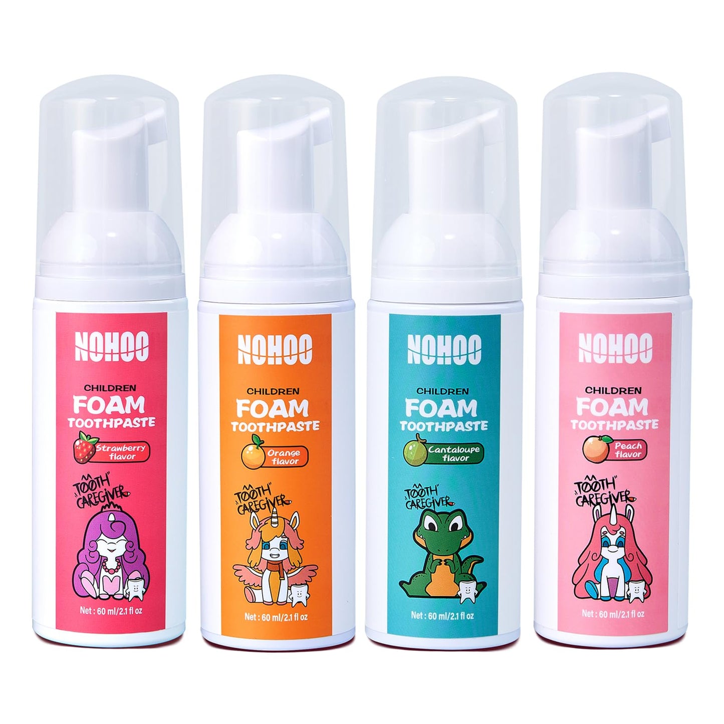 NOHOO Fluoride-Free Foam Toothpaste for Kids - Fruit Flavour