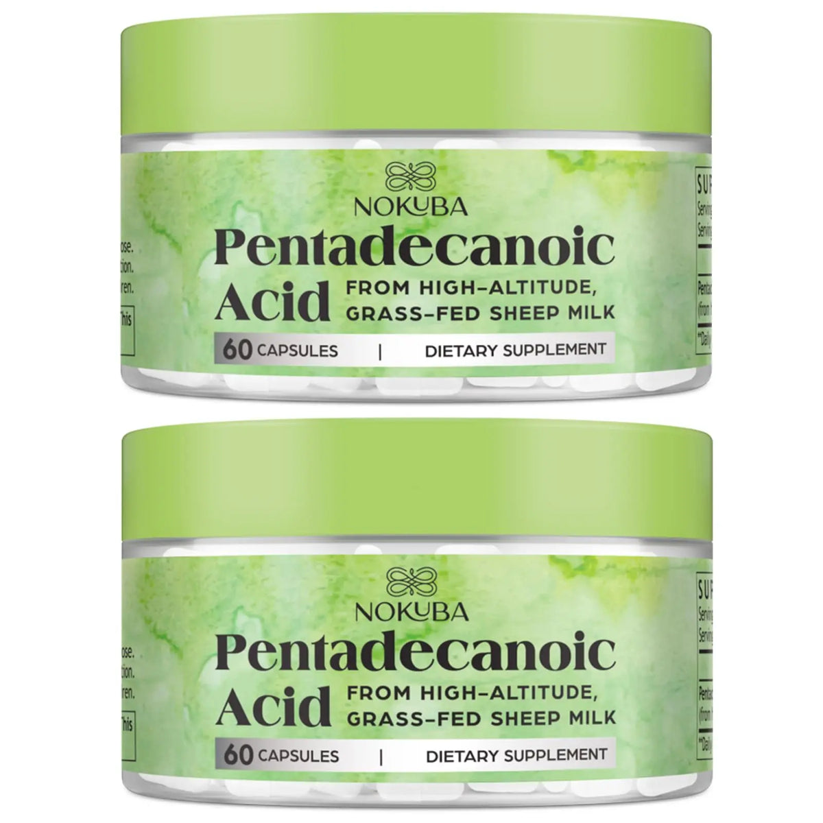 Nokuba Pentadecanoic Acid C15:0 300mg – High-Altitude Sheep Milk Sourced, 120 Capsules | USA Made BritishVita | Premium UK Vitamins & Wellness Supplements