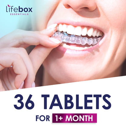 Retainer Cleaner Tablets - 36-Pack Denture & Aligner Cleaner (Mint Flavor)