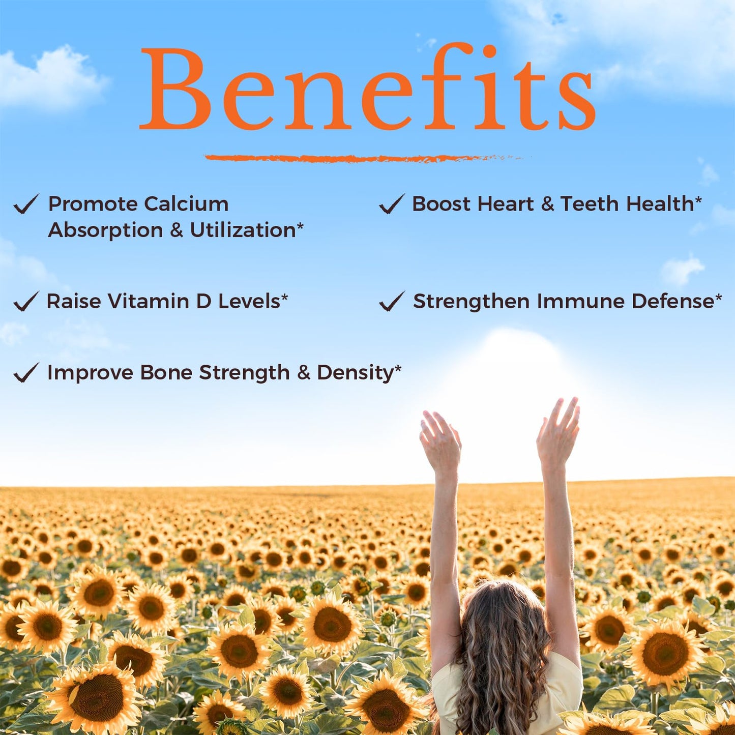 Vitalitown Vitamin D3 K2 Supplement - 10000 IU D3, 200 mcg MK-7, 90 Softgels