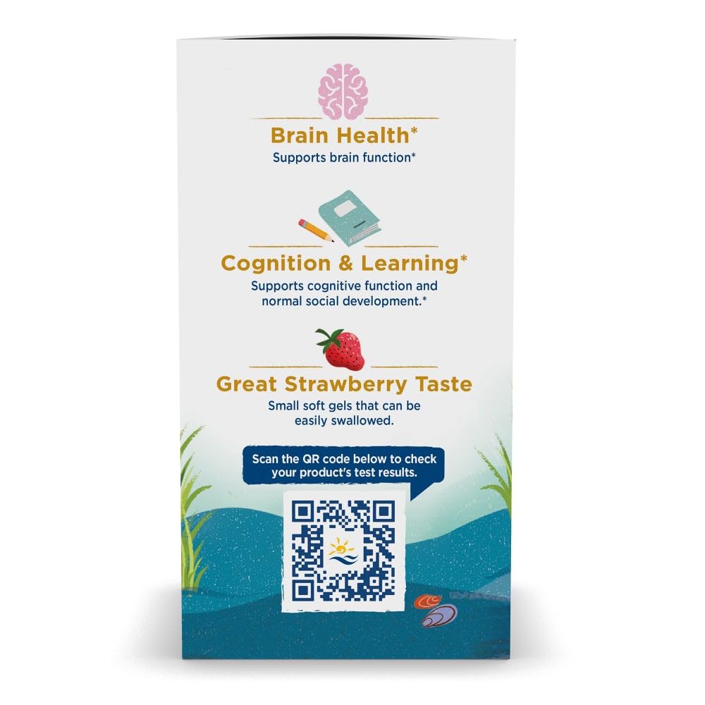 Nordic Naturals Ultimate Omega 2X Teen – Strawberry, 60 Mini Soft Gels | 1120 mg Omega-3 (EPA & DHA) | Non-GMO | 30 Servings