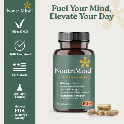 Brain Supplements for Memory & Focus – Bacopa, PS & Omega-3