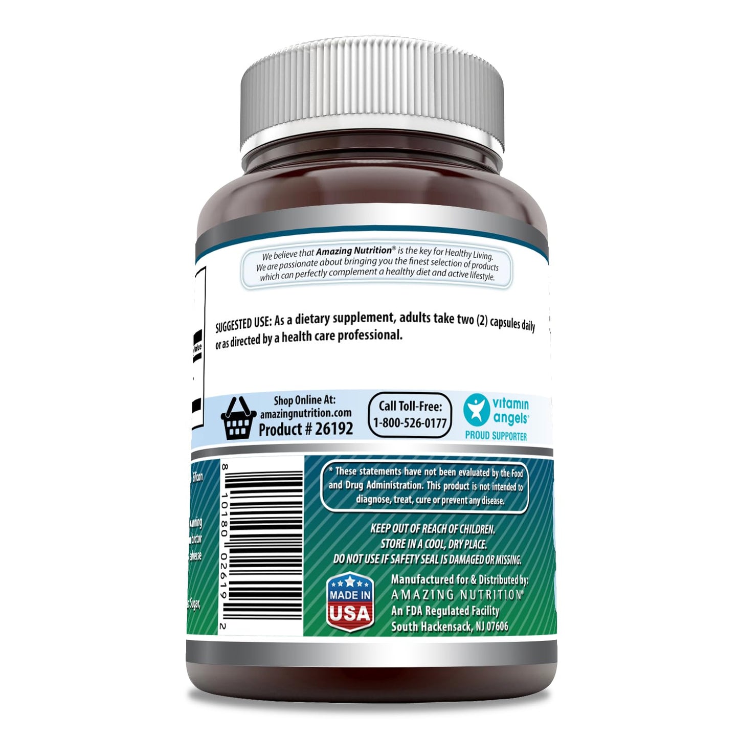 Amazing Formulas NAC Supplement - 600 mg per Serving | 250 Capsules | Non-GMO | Gluten Free | Made in USA