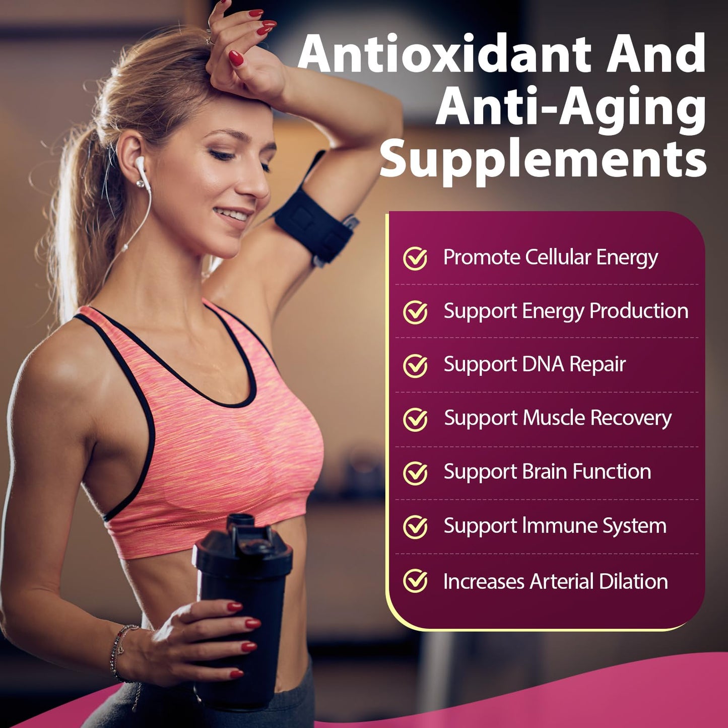 NAD Supplement 1100mg + Resveratrol 600mg | Liposomal NAD+ Capsules with Pterostilbene & Quercetin - Sizyok