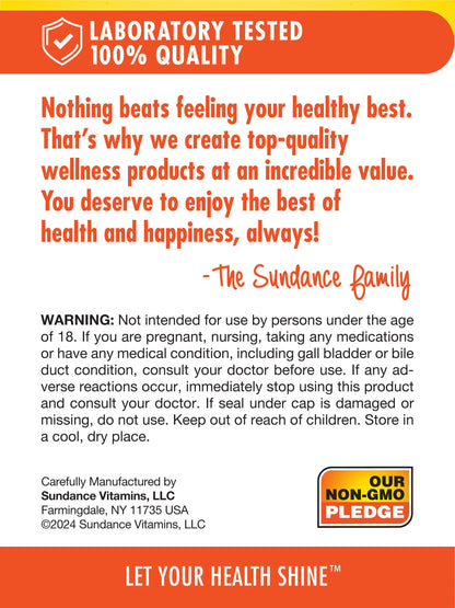 Sundance Turmeric Curcumin Complex | 60 Quick Release Capsules | Non-GMO & Gluten Free